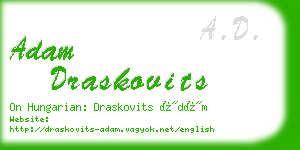 adam draskovits business card